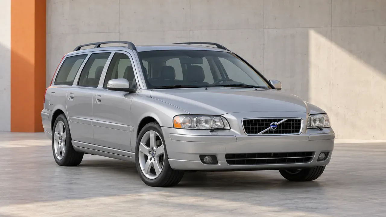 AI-generated editorial cover for “Inspect your Second Generation Volvo V70: Buyer’s Guide”, based on Volvo V70 Second Generation.