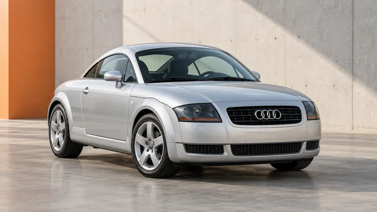 AI-generated editorial cover for “Inspection Guide for the Audi TT Mk1”, based on Audi TT Mk1 Buyers Guide.