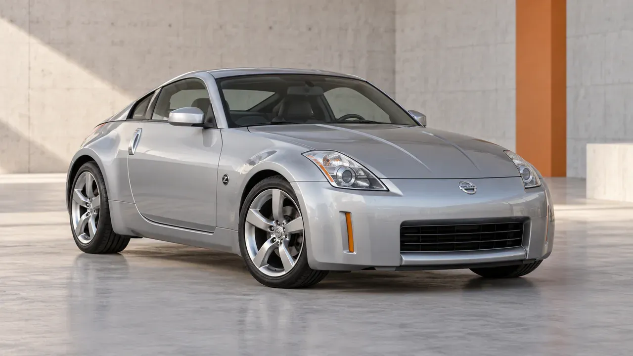 AI-generated editorial cover for “Nissan 350Z Buying Advice for New Zealand Buyers”, based on Nissan 350Z Buyers Guide.