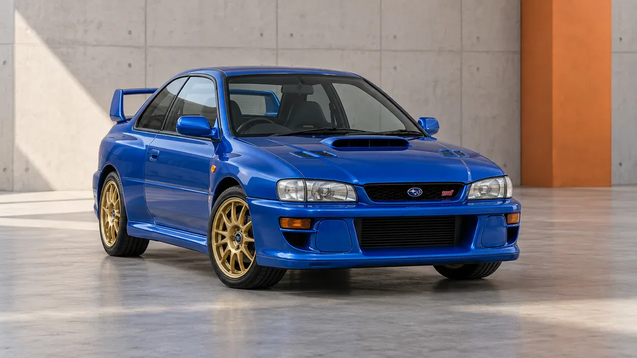 AI-generated editorial cover for “Review of the 22B STi WRX”, based on Subaru Gen 1 Buyers Guide.